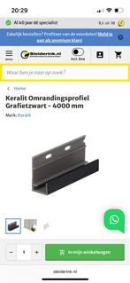 Keralit omrandigsprofiel ral 7021, Ophalen, Kunststof, Nieuw, Raamkozijn
