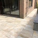 mediterraanse keramische tuintegels Beige Gold 60x60x3 cm, Tuin en Terras, Tegels en Klinkers, Ophalen, Nieuw, Keramiek, Terrastegels