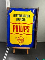 Oud origineel Philips emaille reclamebord EAS France, Ophalen of Verzenden