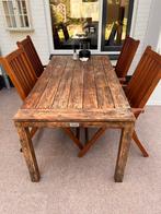 Hartman tafel + 4 stoelen, Tuin en Terras, Tuinsets en Loungesets, Ophalen, 4 zitplaatsen, Gebruikt, Tuinset