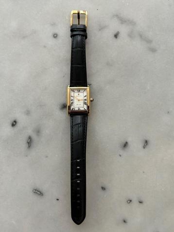 Splinternnieuw dames horloge Gant, zwart leer, goud klokje beschikbaar voor biedingen