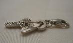 Zilveren afneembare bedel / hanger 2 sleuteltjes nr.1129, Overige merken, Verzenden, Zo goed als nieuw, 1 bedel