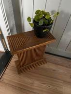 Gabriella Crespi stijl rieten plantenstandaard ‘70, Ophalen, Gebruikt