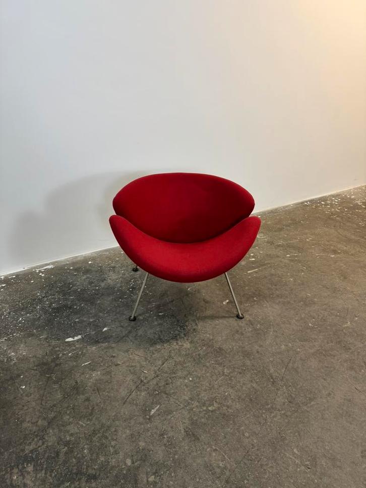 Artifort Orange Slice rood Pierre Paulin, Huis en Inrichting, Fauteuils, Zo goed als nieuw, Stof, 75 tot 100 cm, Ophalen