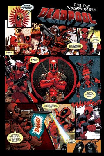 Marvel Deadpool (Panels) Poster beschikbaar voor biedingen