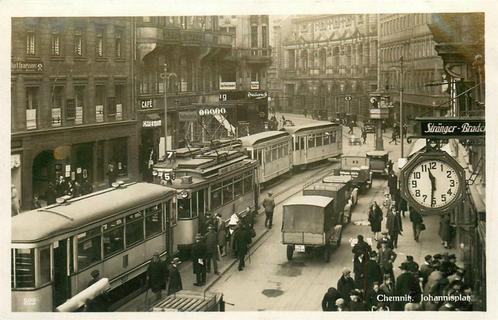 (376-076-001) Chemnitz Johannisplatz, Verzamelen, Ansichtkaarten | Buitenland, Duitsland, Verzenden