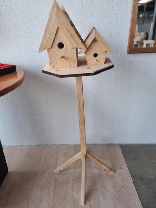 Vogelhuis op standaard - dubbel huis - Loods66B, Tuin en Terras, Vogelhuisjes en Vogelbaden, Nieuw, Ophalen