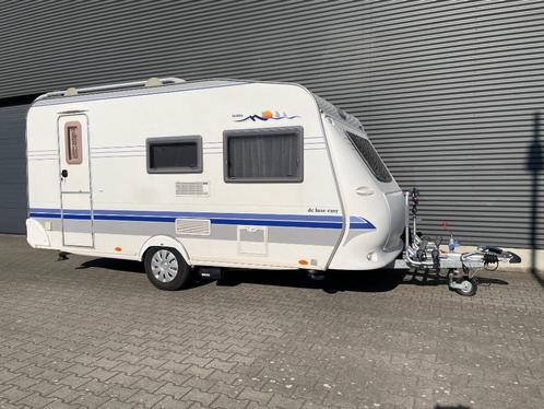 Topstaat Hobby 440 SF Easy de Luxe Mover Voortent en Extra's, Caravans en Kamperen, Caravans, Bedrijf, tot en met 4, 750 - 1000 kg