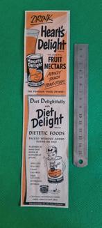 Advertentie: Heart's Delight 1952, 1940 tot 1960, Knipsel(s), Ophalen of Verzenden