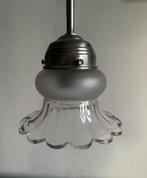 Hanglamp chroom en glas, Ophalen of Verzenden, Zo goed als nieuw, Glas, Minder dan 50 cm