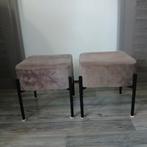 2 Voetenbankjes / Krukjes - 30x30x30 cm izgs, Ophalen