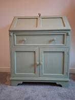 Groen Secretaire Kastje - Super Leuk!, Huis en Inrichting, Kasten | Dressoirs, Ophalen, Gebruikt, Met deur(en), Vintage