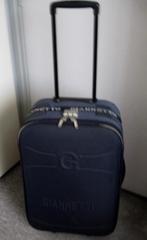 'DONKERBLAUWE KOFFER /TROLLEY ,GIANETTO , GEEN HANDBAGAGE ,, 60 tot 70 cm, Overige materialen, Ophalen of Verzenden, Zo goed als nieuw