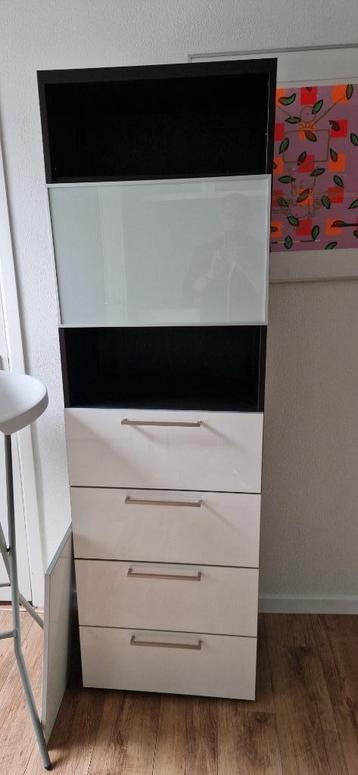 Ikea Besta kast 60x42x193 (Zwartbruin)