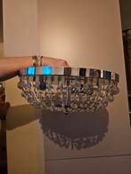 Ronde Plafondlamp met 3 Lichtpunten - 41cm, Ophalen of Verzenden, Zo goed als nieuw, Glas, Modern