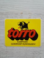 sticker torro kampioen goedkoop huishouden, Ophalen of Verzenden, Zo goed als nieuw, Winkel of Supermarkt