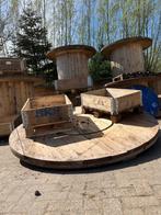 Houten haspels, Rond, Gebruikt, Hout, Ophalen