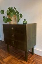 Midcentury vintage ladekastje, Huis en Inrichting, Kasten | Ladekasten, Ophalen, Gebruikt, Midcenury vintage retro jaren 60 Scandinavisch