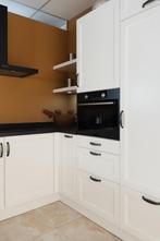 Landelijke showroomkeuken wit Atag Arden Blue suede, Ophalen, Wit, Overige typen, Nieuw