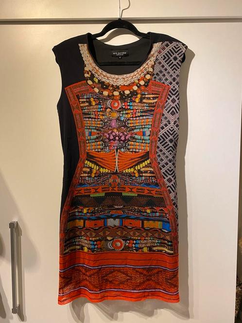 ana alcazar dames african print vintage bodycon jurk mt 42, Kleding | Dames, Jurken, Zo goed als nieuw, Maat 42/44 (L), Zwart