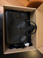 Van Bommel Leren Aktetas / Office Sleeve - Zwart, Overige merken, Zwart, Ophalen of Verzenden, Zo goed als nieuw