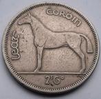 1/2 Crown 1955 Ierland Prachtige Oude Munt met Paard Schaars, Ophalen of Verzenden