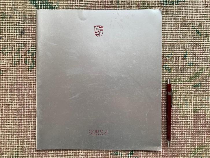 Amerikaanse folder brochure Porsche 928 S4 1987 USA izgs, Boeken, Auto's | Folders en Tijdschriften, Zo goed als nieuw, Porsche