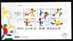 gestempelde zegel. Jaar 2006:  FDC kindervel, Postzegels en Munten, Ophalen of Verzenden, Na 1940, Gestempeld