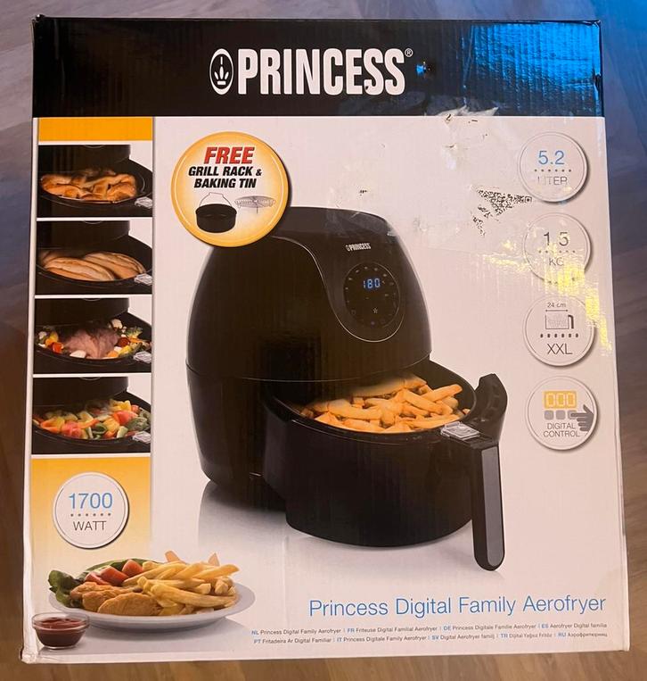 Princess Family Airfryer NIEUW IN DOOS, Witgoed en Apparatuur, Airfryers, Nieuw, Airfryer XXL, 1500 gram of meer, Ophalen