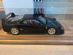 Pocher ferrari f40  zwart /goud 1:8, Ophalen of Verzenden, Zo goed als nieuw, Auto