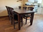 Grote verlengbare houten eettafel 160 -240, Ophalen, Gebruikt, 200 cm of meer, Vijf personen of meer