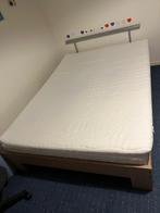 Tweepersoonsbed, Huis en Inrichting, Slaapkamer | Bedden, Ophalen, Gebruikt, Bruin, Tweepersoons