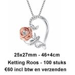 100 x Ketting Roos NIEUW Markthandel Partijhandel, Ophalen, Overige materialen, Ambachtsweg 21, Info@fakobijoux.nl
