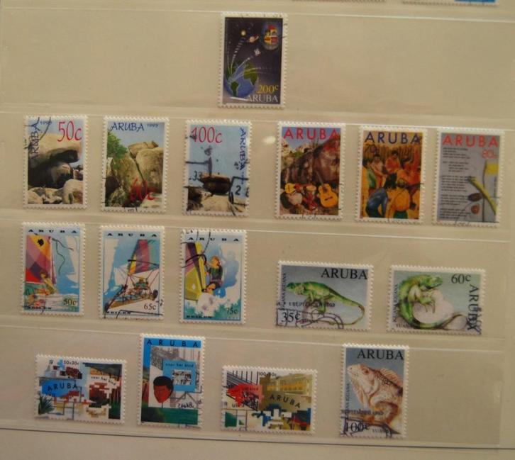 Aruba 118 t/m 133, zegels uit jaargang 1993., Postzegels en Munten, Postzegels | Nederlandse Antillen en Aruba, Gestempeld, Ophalen of Verzenden