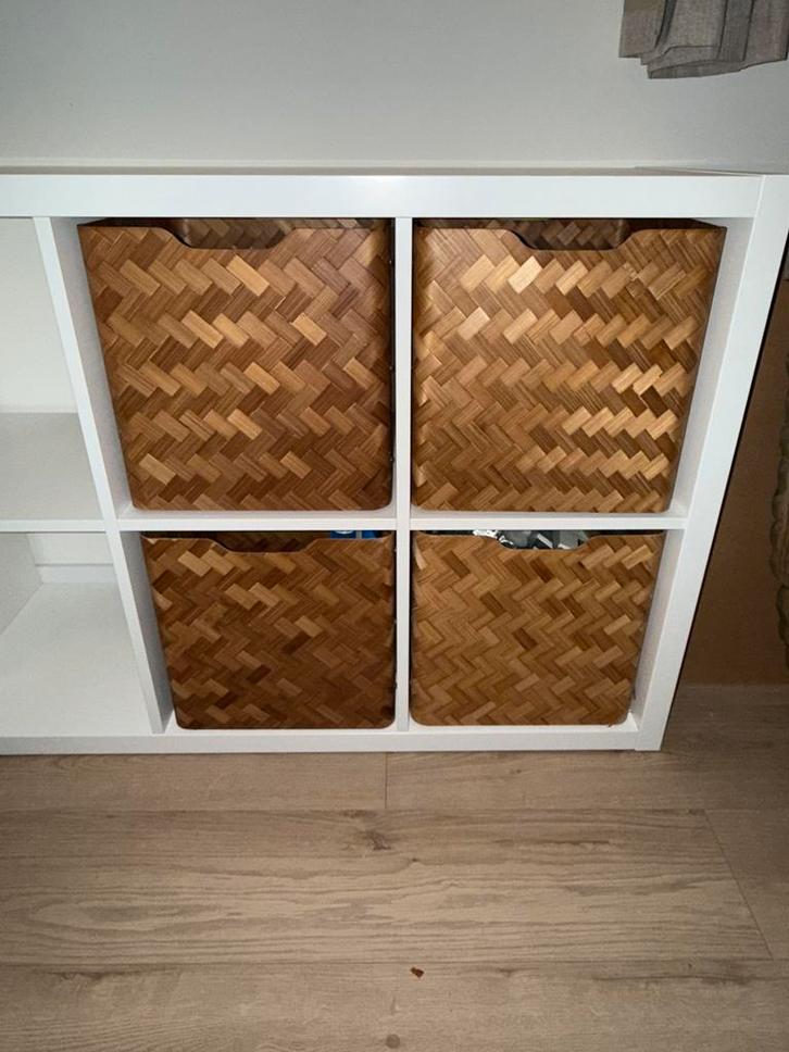 Ikea bullig kallax bakken 4x, Huis en Inrichting, Woonaccessoires | Overige, Zo goed als nieuw, Ophalen of Verzenden