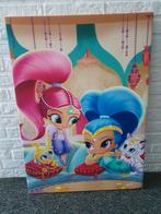 Leuke grote canvas Shimmer & Shine 90x70 cm., Kinderen en Baby's, Kinderkamer | Inrichting en Decoratie, Ophalen, Zo goed als nieuw