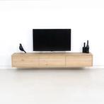 Zwevende eiken tv meubel , tv kast, Ophalen of Verzenden, Zo goed als nieuw, 25 tot 50 cm, Minder dan 100 cm
