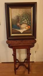 Stilleven schilderij met fruit en bloemen, Antiek en Kunst, Kunst | Schilderijen | Klassiek, Ophalen of Verzenden