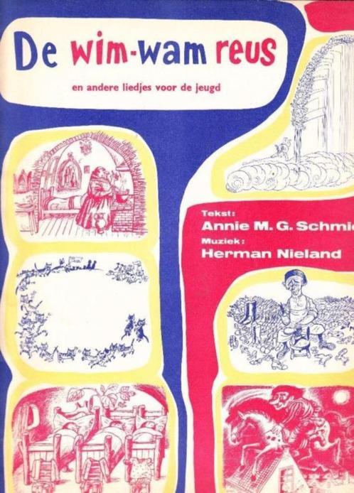 Annie MG Schmidt: De Wim-Wam reus en andere liedjes, Muziek en Instrumenten, Bladmuziek, Gebruikt, Piano, Zang, Ophalen of Verzenden