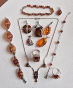 Amber barnsteen sieraden 925 zilver, Sieraden, Tassen en Uiterlijk, Armbanden, Ophalen of Verzenden, Zo goed als nieuw, Zilver