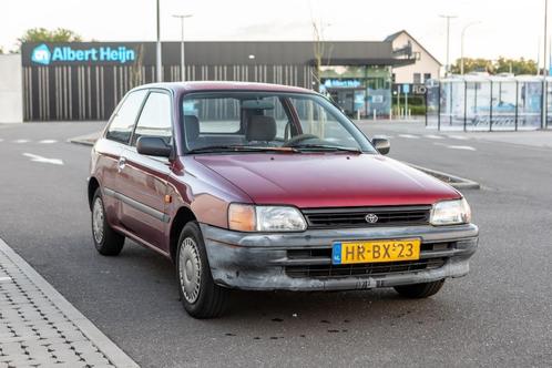 Toyota Starlet 1.3 XLI AUTOMAAT E2 1994 Rood, Auto's, Toyota, Particulier, Starlet, Benzine, Hatchback, Automaat, Origineel Nederlands