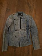 Goosecraft Leren Dames Jasje, Ophalen of Verzenden, Zo goed als nieuw, Maat 38/40 (M), Blauw