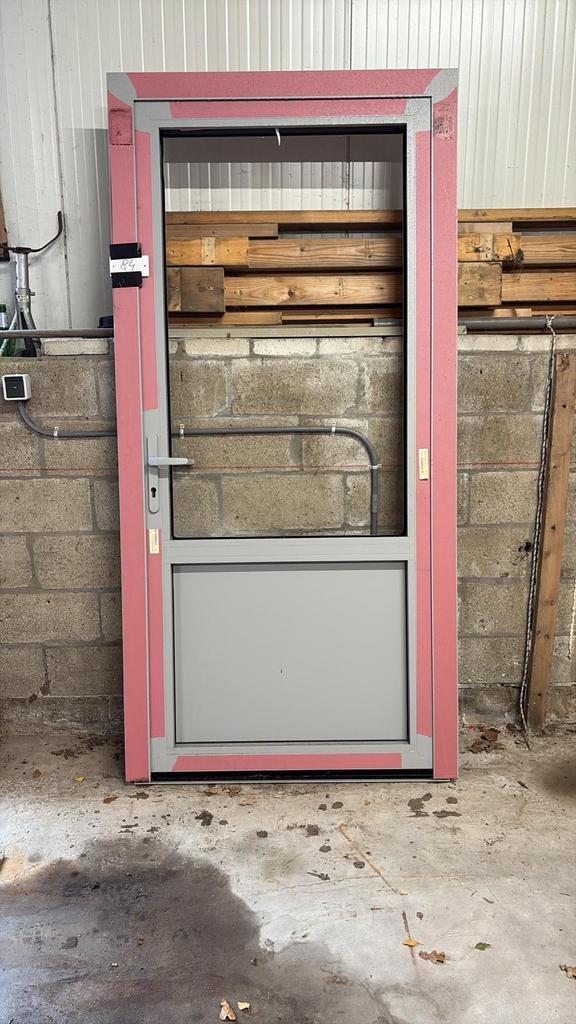 (84) Nieuwe aluminium achterdeur incl kozijn, Doe-het-zelf en Verbouw, Kozijnen en Schuifpuien, Nieuw, Deurkozijn, Aluminium, 150 tot 225 cm
