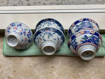 China | 5 Rijstkom soepkom | Vintage | gemerkt | 3 designs beschikbaar voor biedingen