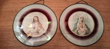 Eerste Communie geschenk, H. Maria en H. jozef. 1917 beschikbaar voor biedingen