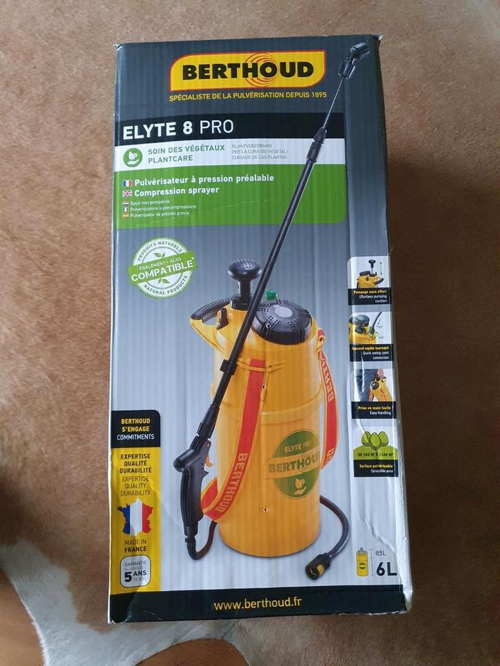 Berthoud Elyte 8 Pro Drukspuit, Tuin en Terras, Gieters, Nieuw, Kunststof, Ophalen