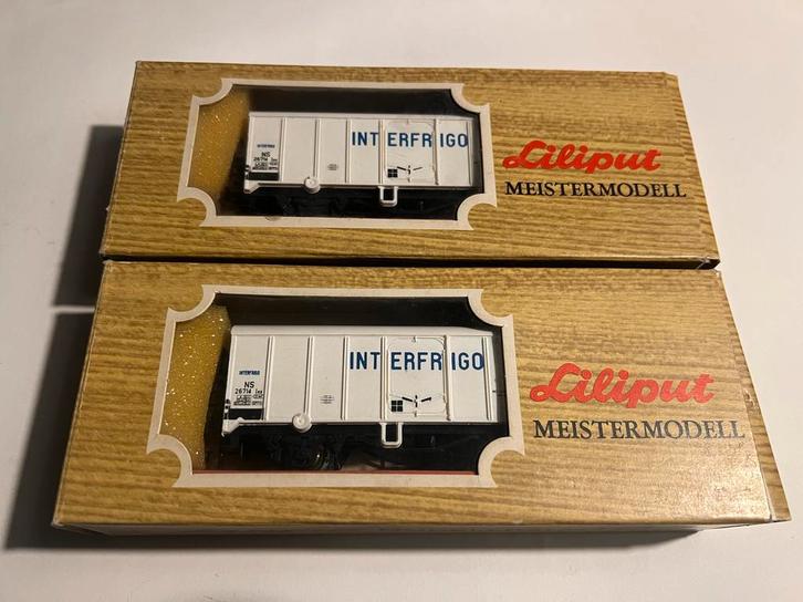Liliput H0 Interfrigo NS Wagons, Hobby en Vrije tijd, Modeltreinen | H0, Zo goed als nieuw, Wagon, Gelijkstroom, Liliput, NS, Ophalen of Verzenden