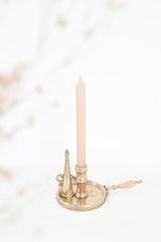 Messing kandelaar blaker met kaarsendover, Antiek en Kunst, Antiek | Kandelaars, Ophalen of Verzenden, Koper of Brons