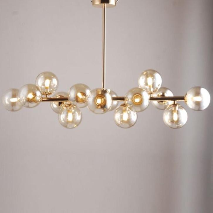 Bollen hanglamp ACTIE!, Huis en Inrichting, Lampen | Hanglampen, Zo goed als nieuw, 75 cm of meer, Ophalen of Verzenden
