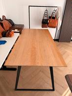 Eetkamertafel - Massief eiken, tijdloos design, Huis en Inrichting, Tafels | Eettafels, Ophalen, Eikenhout, 200 cm of meer, 50 tot 100 cm